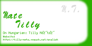 mate tilly business card